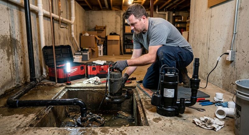 Basement Sump Pump Service in Des Moines, IA
